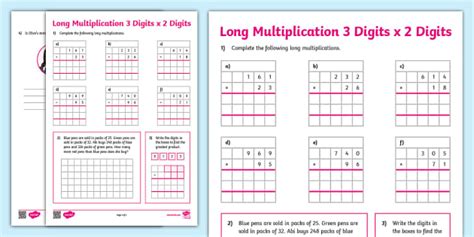 Image result for Long Multiplication Three Digits by Three Digits