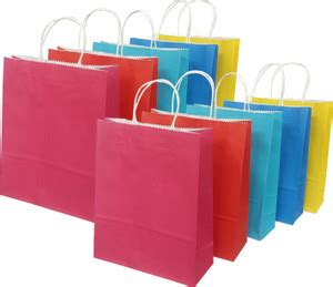 Aakriti Kraft Paper Gift Bags with Handle for Birthdays, Weddings, and ...