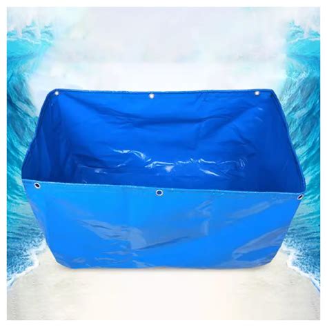 Buy Pool Above Ground Canvas Fish Pond, Portable Water Storage Tank ...