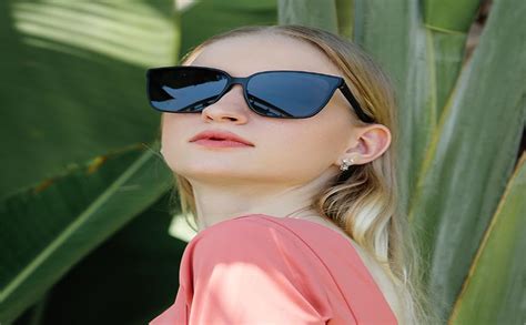 RICHORS Retro Square Black Light Weight Uv Protection Non-Polarized ...