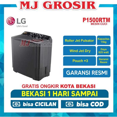 Jual MESIN CUCI LG P 1500 RTM 15KG 2 TABUNG P1500RTM KAPASITAS BESAR ...