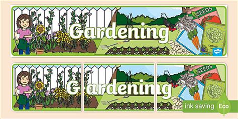 Gardening Display Banner (teacher made) - Twinkl