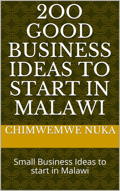 2oo GOOD BUSINESS IDEAS TO START IN MALAWI: Small Business Ideas to ...