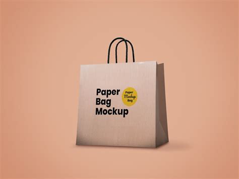 Brown Paper Bag PSD Mockup - graphberry.com