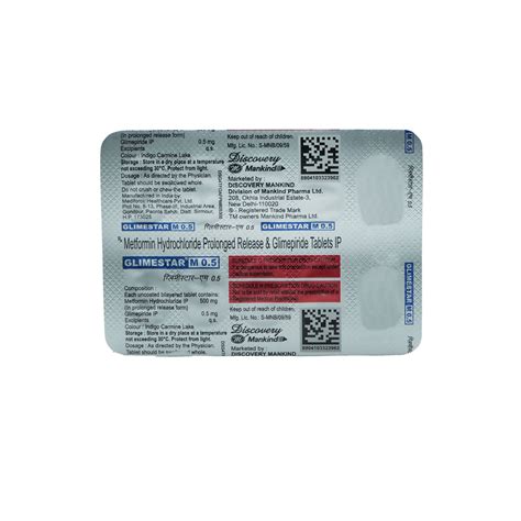 Glimestar-M 0.5 Tablet | Uses, Side Effects, Price | Apollo Pharmacy