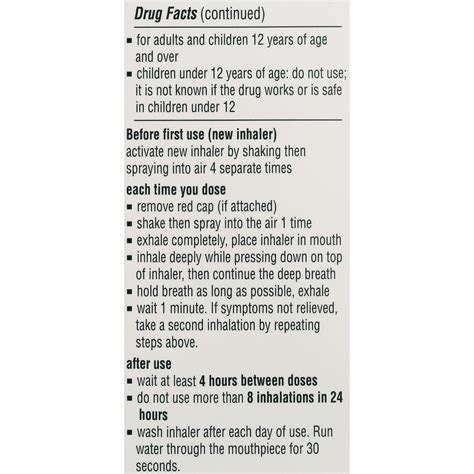 Primatene MIST Epinephrine Oral Inhalation Aerosol HSA/FSA Eligible ...