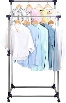 Loop Group Stainless Steel Heavy Duty (Upto 60 KG Load) Double Pole ...