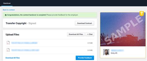 Contest Handover - Freelancer | Contest | Freelancer Support