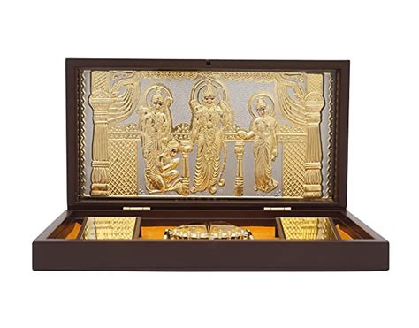 Buy Idolkart 24k Gold and 999 Silver Coated Shri Ram Divine Boxes ...