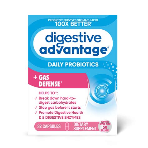 Digestive Advantage Daily Probiotics + Gas Denfense – Schiff Vitamins