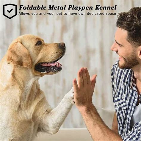 Buy Vitesse Bold Dog Playpen for Outdoor, 24''/30''/40'' Height Metal ...