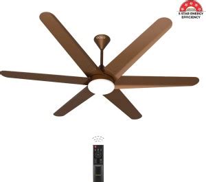 oceco Helico Golden Oak Wood with 3 Year Warranty BLDC Motor with ...