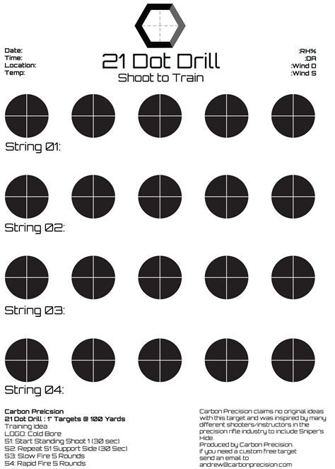 printable pistol drill targets Android IOS V- 9.58