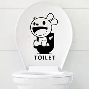 Atoz prime Toilet Seat Cover Sticker Bathroom Waterproof Wall Decal ...