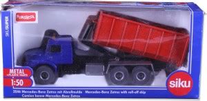 SIKU Siku Mercedes Benz Zetros Roll Off Skip - Blue - Siku Mercedes ...
