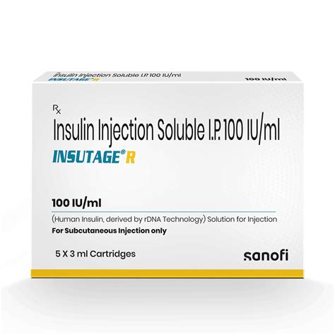 Insutage R 100Iu/Ml Cartridge 3 ml | Uses, Side Effects, Price | Apollo ...