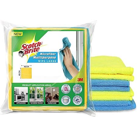 SOBBY Microfiber Cloth, 4pcs - 40 cm x 40cm - 340 GSM Blue and Gray ...