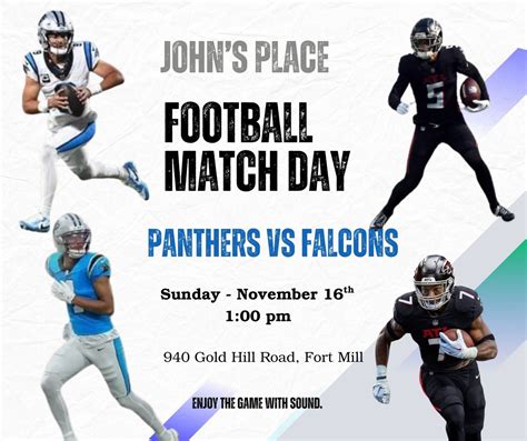 Panthers Vs Falcons , 940 Gold Hill Rd, Fort Mill, SC, United States ...