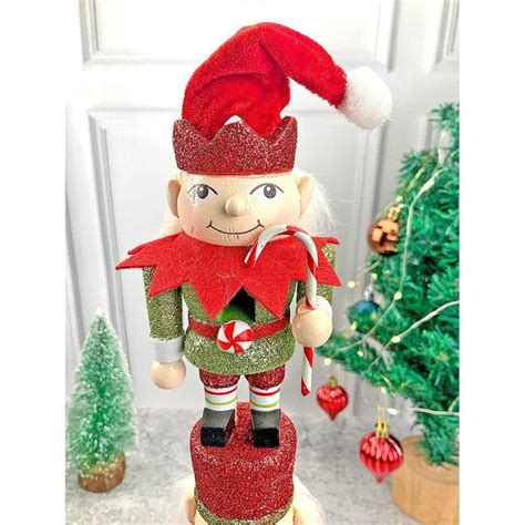 3 Tier Stacked Wooden Elves Christmas Table Décor - IKIRU