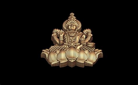 Indian Goddess Laxmi Ji 3D Model STL File
