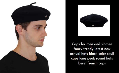 Buy Black Beret NCC Round Napoleon French Commando Army caps at Amazon.in