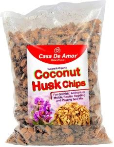 Casa De Amor Natural Coconut Husk Chip Fiber for Orchids, Anthurium ...