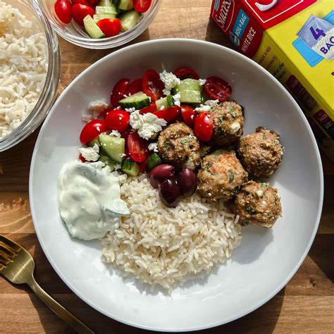 Greek Feta Turkey Meatballs - Daddio's Kitchen