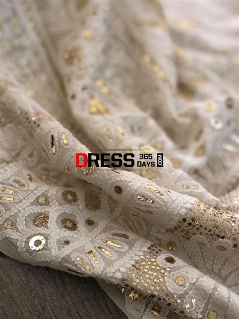 Ivory Kamdani Lucknowi Chikankari Suit – Dress365days