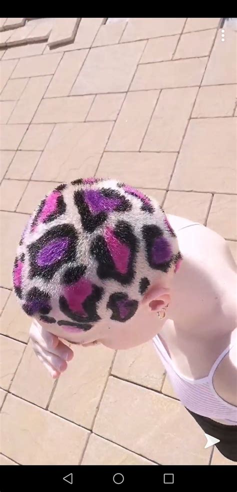 Leopard print hair | Buzzed hair, Leopard print hair, Hair tattoos