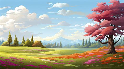 Image result for Spring Background. Cartoon