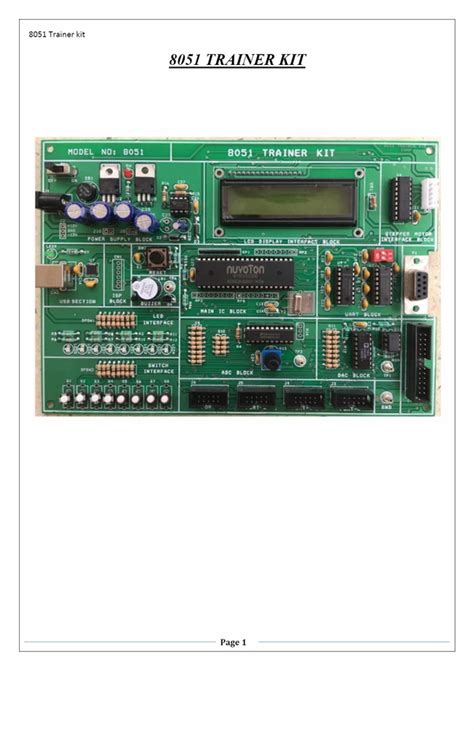 Microcontroller Boards - 8051 Trainer Kit Manufacturer from Bengaluru