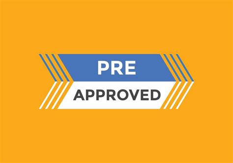 Image result for Pre-Approved Vector