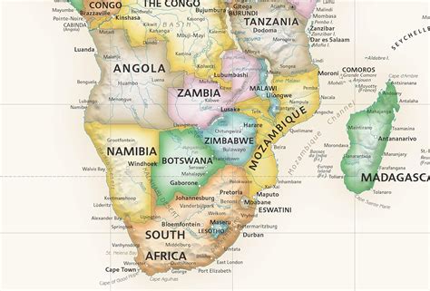 Academia Maps Large 53 x 36 World Map Wall Decal | India | Ubuy
