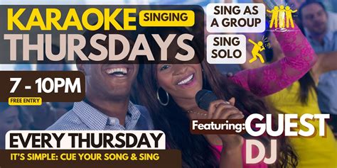KARAOKE THURSDAYS: SING as a group; SING Solo; Fun Nights in Hartford ...
