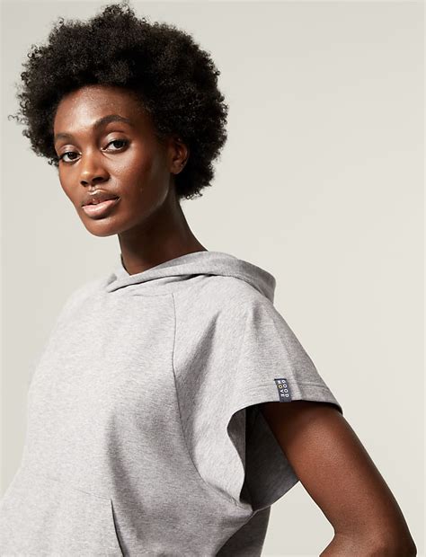 Buy Cotton Rich Sleeveless Hoodie at Marks & Spencer