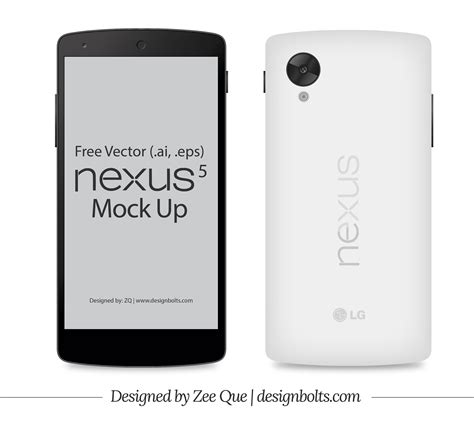 Collection Of Google Nexus 5 / 5X Mockup Templates - 365 Web Resources