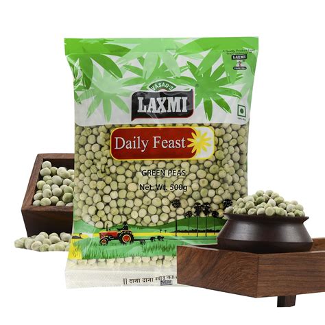 Laxmi Daily Feast Green Peas Dry Matar 500gm | Vatana | Hara Matar ...