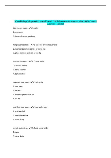 Microbiology Lab Practical Questions 的图像结果