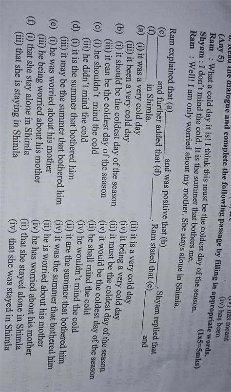 what's the answer of all this ques....no spam ans pls - Brainly.in