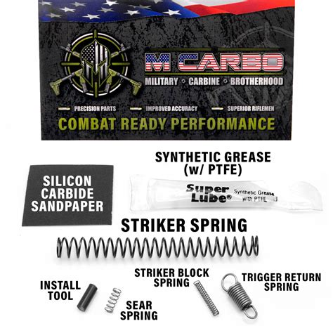 S&W M&P Shield Trigger Spring Kit | 1.0 & 2.0 | All Calibers | M*CARBO