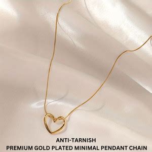 Bauble Cluster 8K Gold plated stainless steel open heart chain for ...