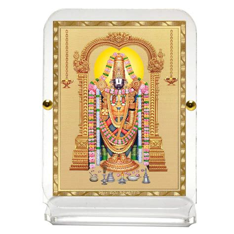 Eknoor 24 Carat Gold Plated Bala Ji God Idol Foil on Acrylic Base for ...