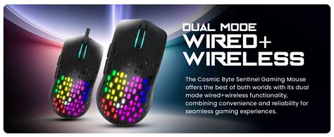 Amazon.in: Buy Cosmic Byte Sentinel RGB Wireless Mouse, Dual Mode ...