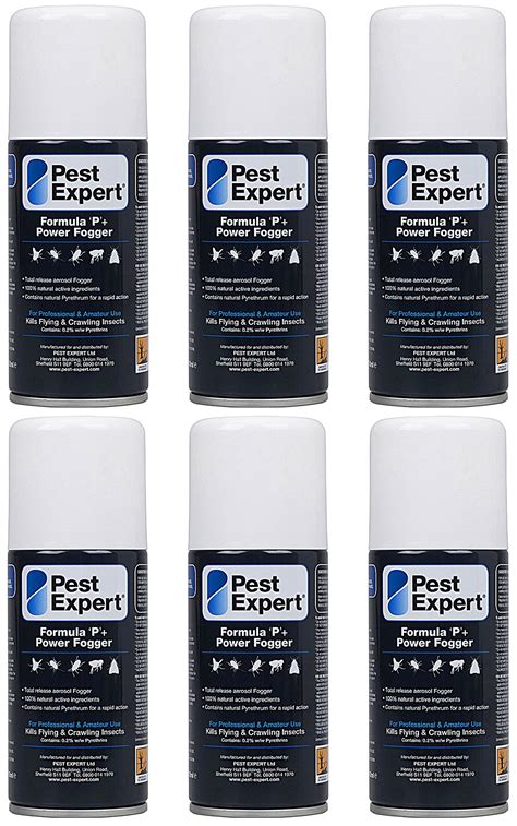 Buy Pest Expert Formula ‘P+’ Carpet Moth Killer Fogger 6 x 150ml ...