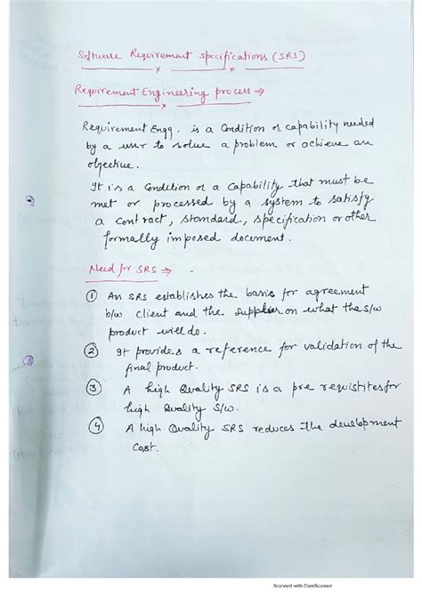 software engineering unit 2 - Software Engineering - Studocu