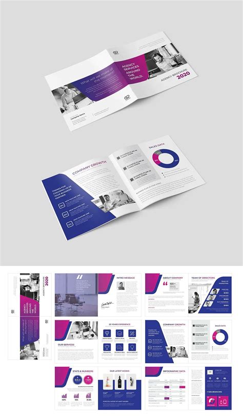 Corporate Square Brochure Template INDD | Brochure design template ...