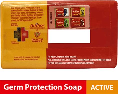 Buy ANCHOR GERM PROTECTION SOAP (ACTIVE) 125GMX4 Online & Get Upto 60% ...