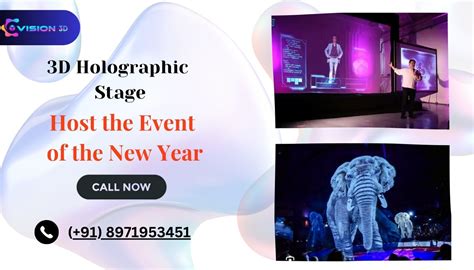 Host a Stunning New Year Event with a 3D Holographic Stage.