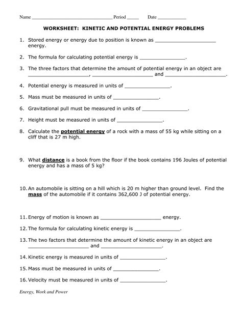 Electric Potential Energy Practice Problems 的图像结果