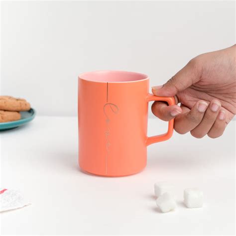 Zesty Orange Ceramic Coffee Mug 400 ml Online - Premium Coffee Mug ...